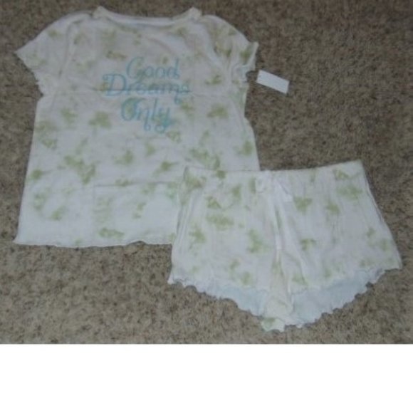 Womens Pajamas Green Small Good Dreams Only Top & Shorts Lauren Conrad Summer - Picture 2 of 9